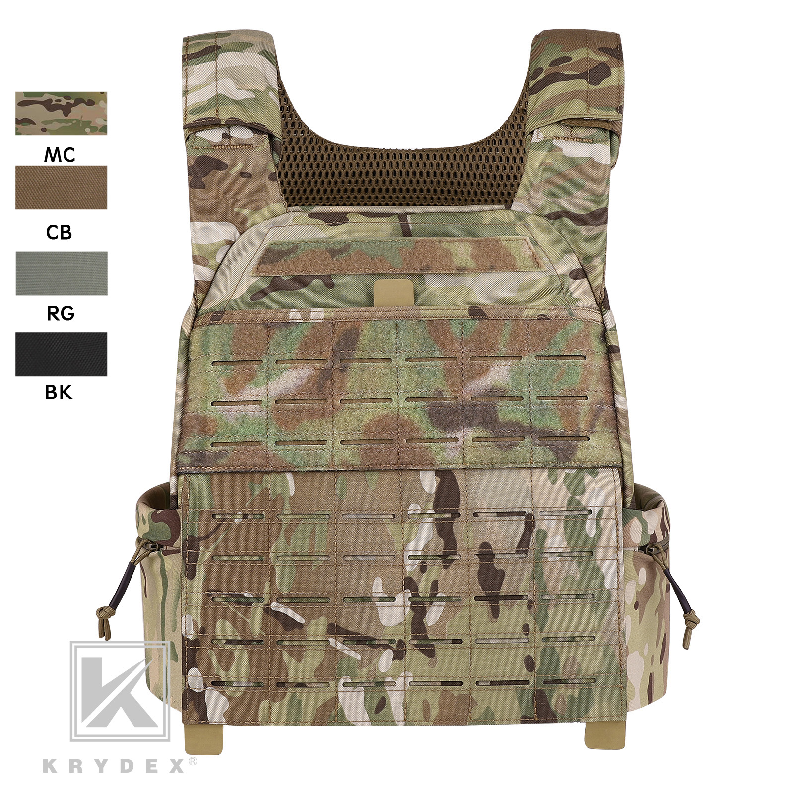 Crossfit Weight Vest - KRYDEX Laser MOLLE Tactical 30KG Trainer