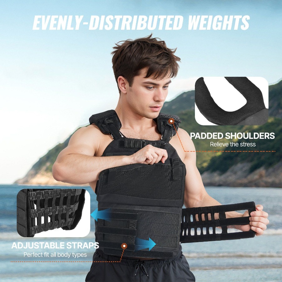 40lb Adjustable Weighted Vest  - Crossfit Weight Vest ulasan dan harga