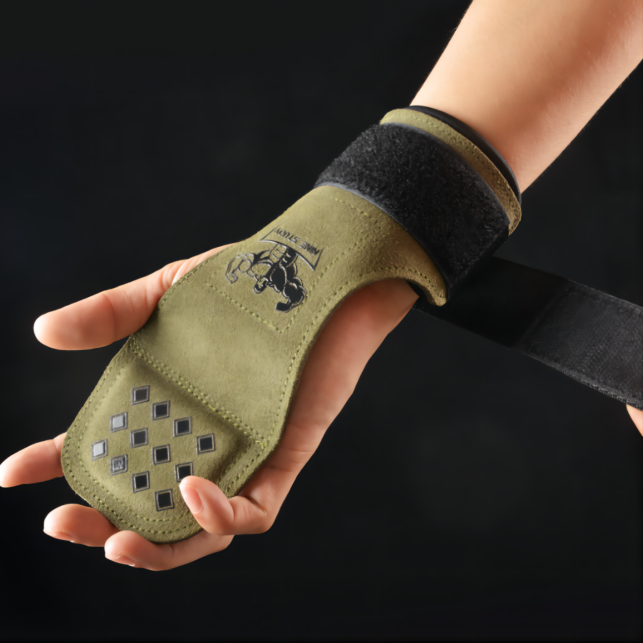 New Leather Gym Gloves Pull-up - Crossfit Equipment ulasan dan harga