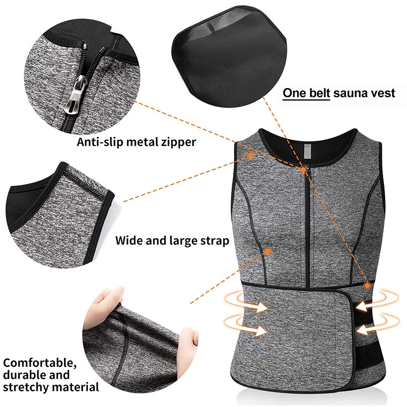 Men Neoprene Sauna Sweat Vest  - Crossfit Weight Vest ulasan dan harga